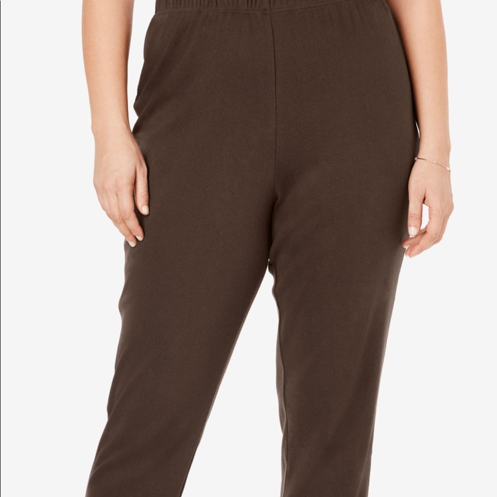 Brown Cotton Slacks